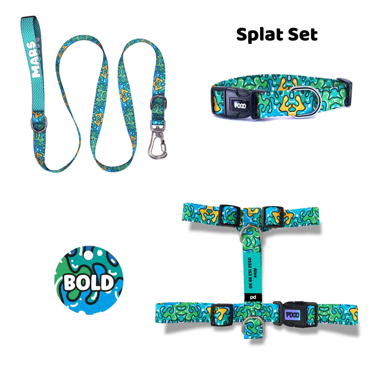 Splat | Dog Collar Set