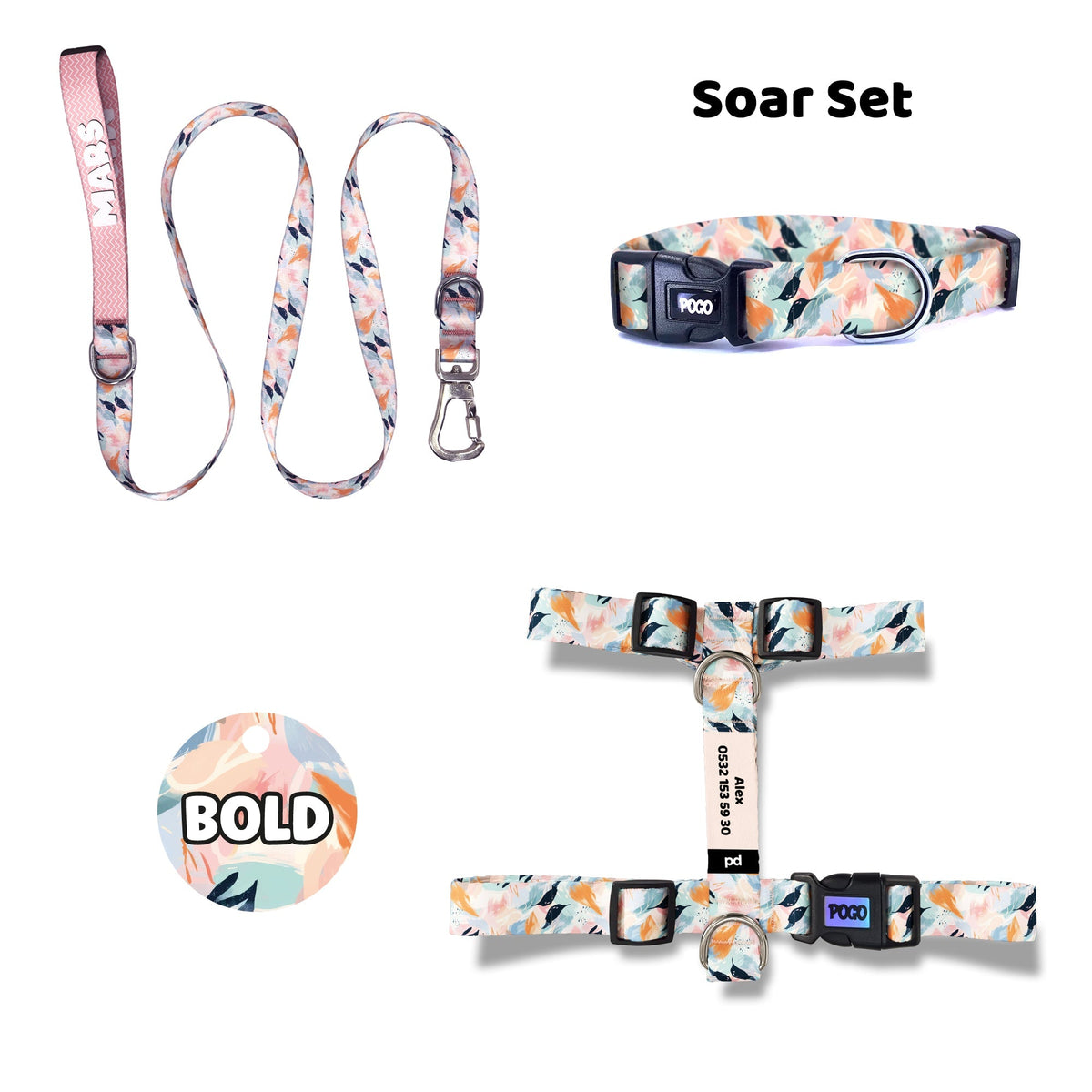 Soar | Dog Collar Set