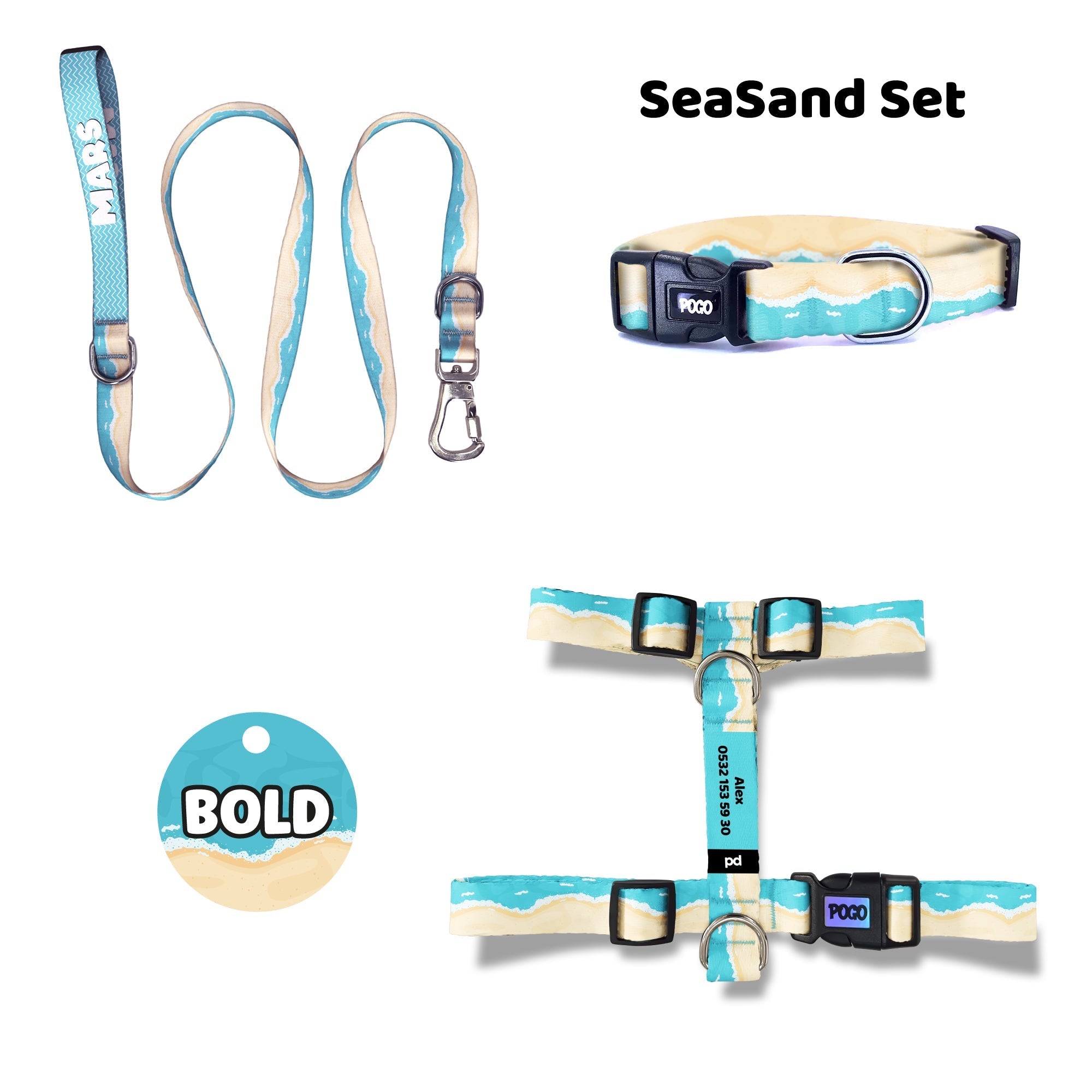 SeaSand | Dog Collar Set