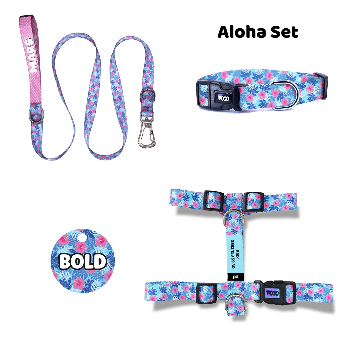 Aloha | Dog Collar Set