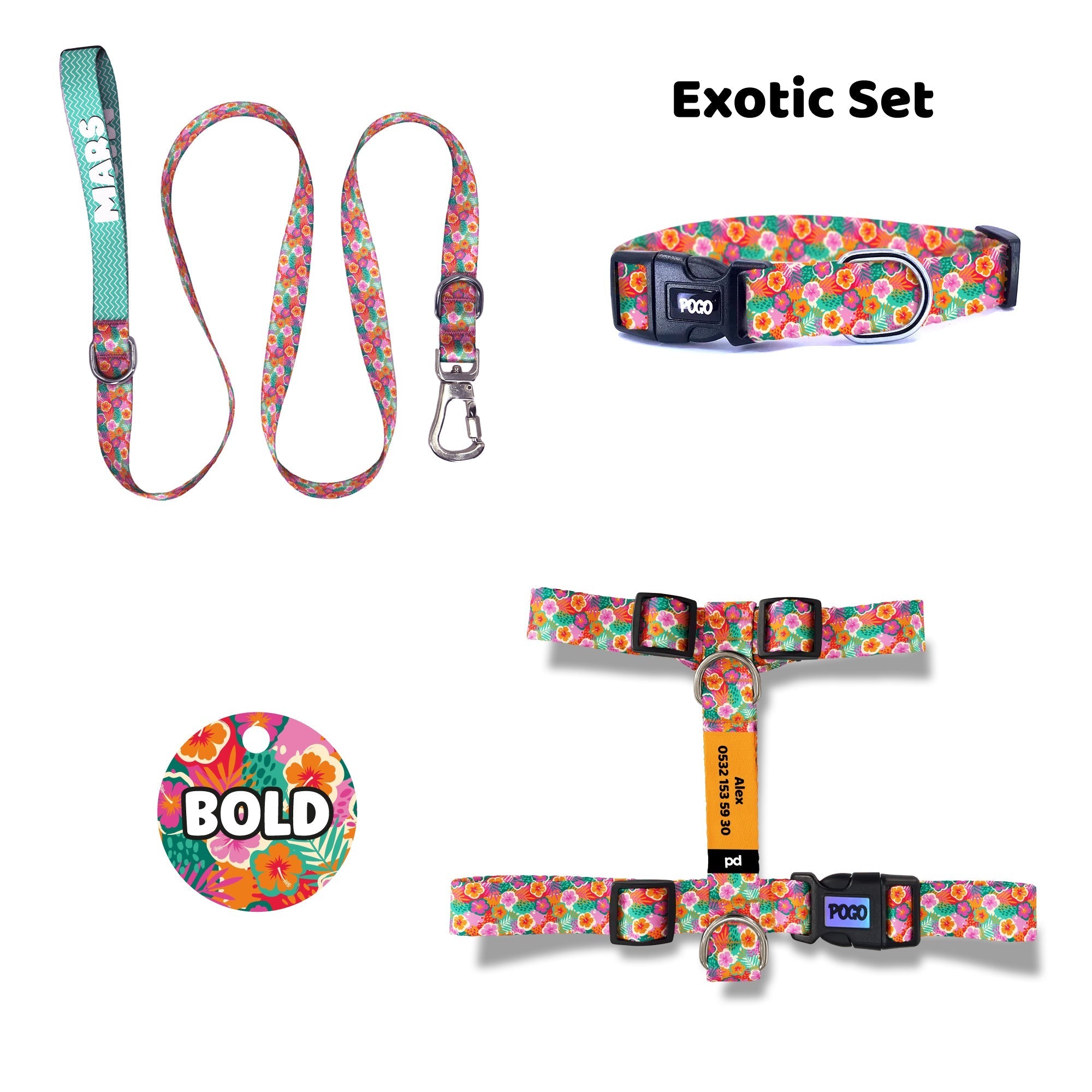 Exotic | Dog Collar Set