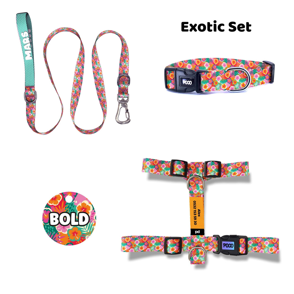 Exotic | Dog Collar Set