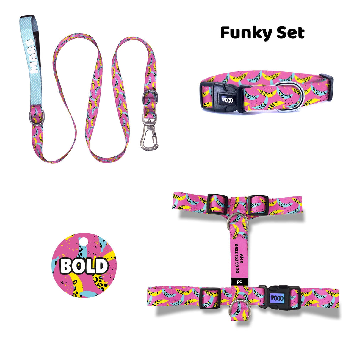 Funky | Tasma ve Künye Seti