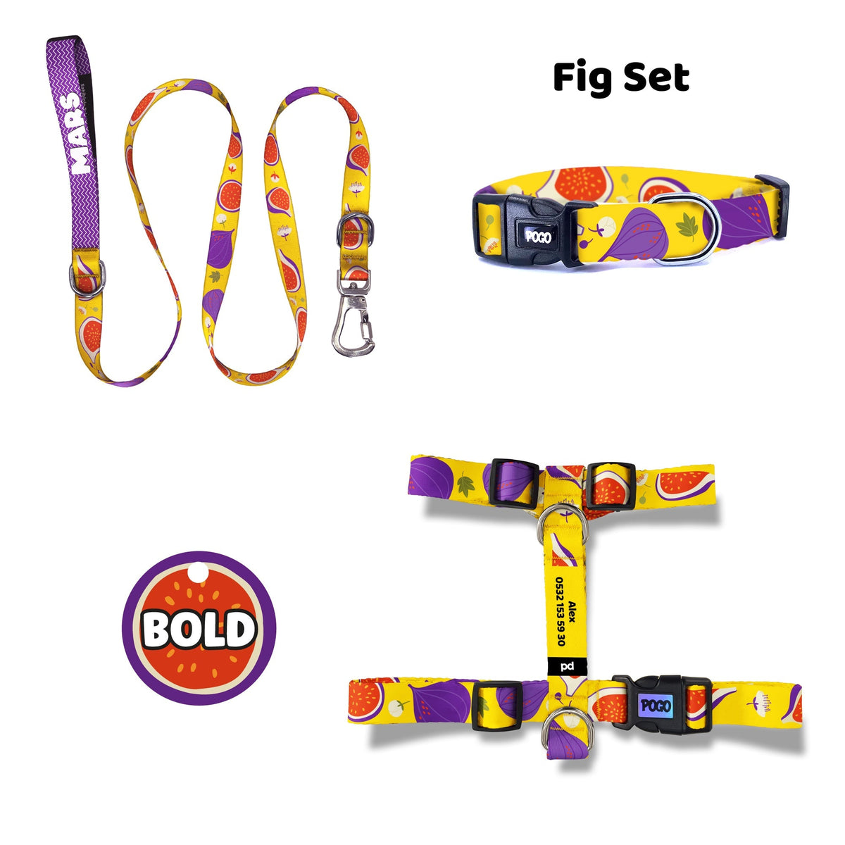 Fig | Dog Collar Set