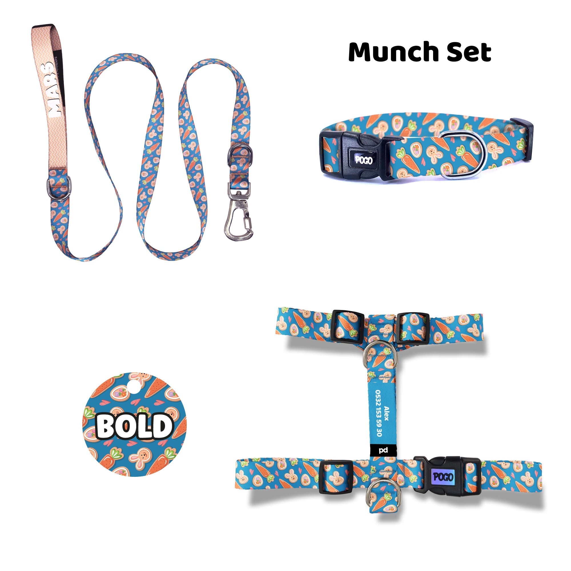 Munch | Dog Collar Set