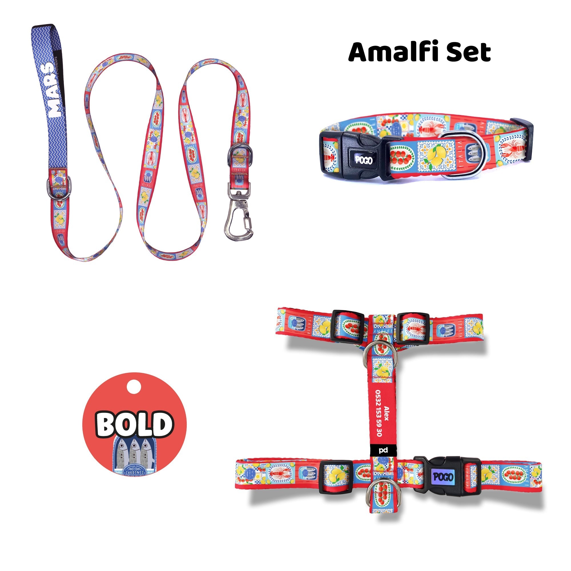 Amalfi | Dog Collar Set