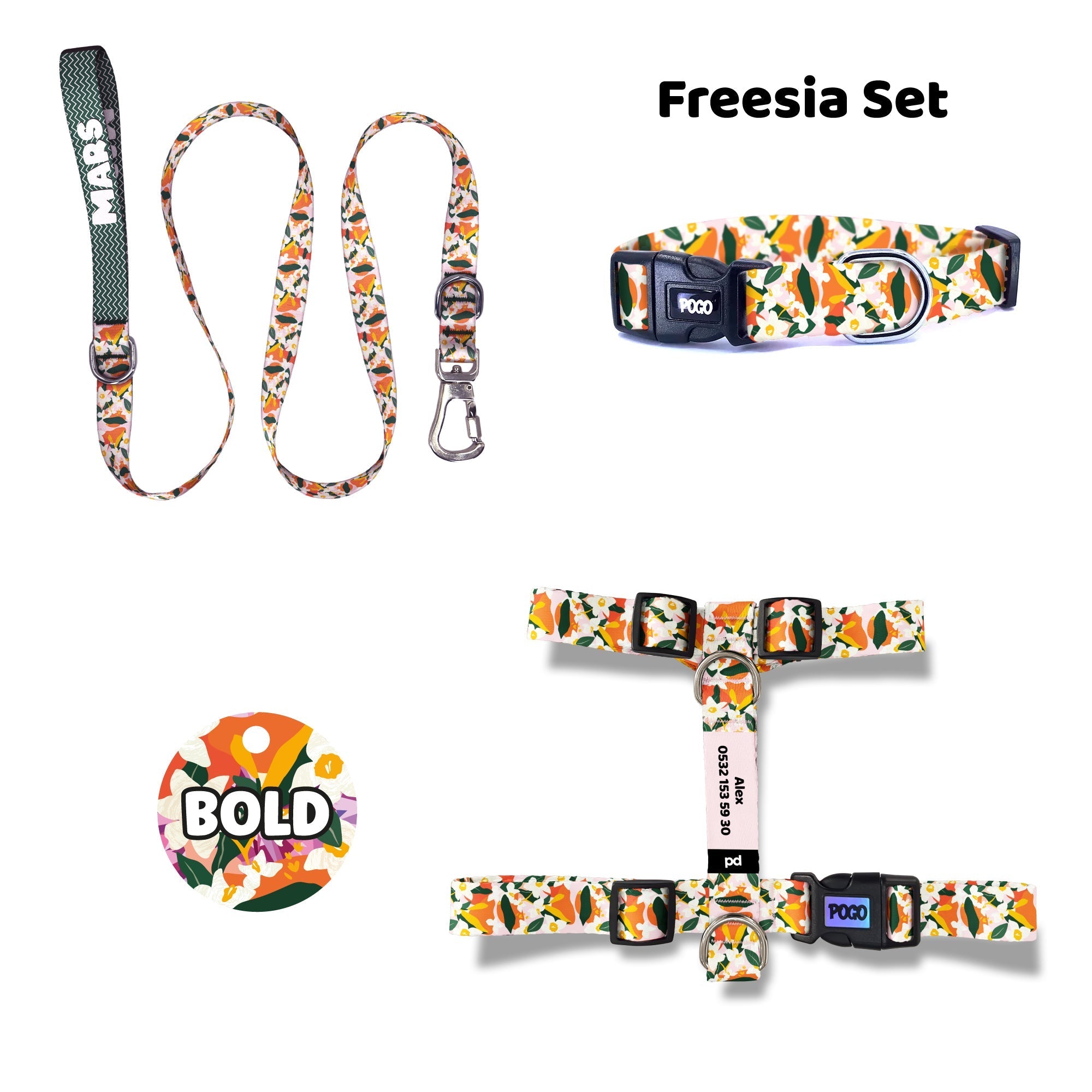 Freesia | Dog Collar Set