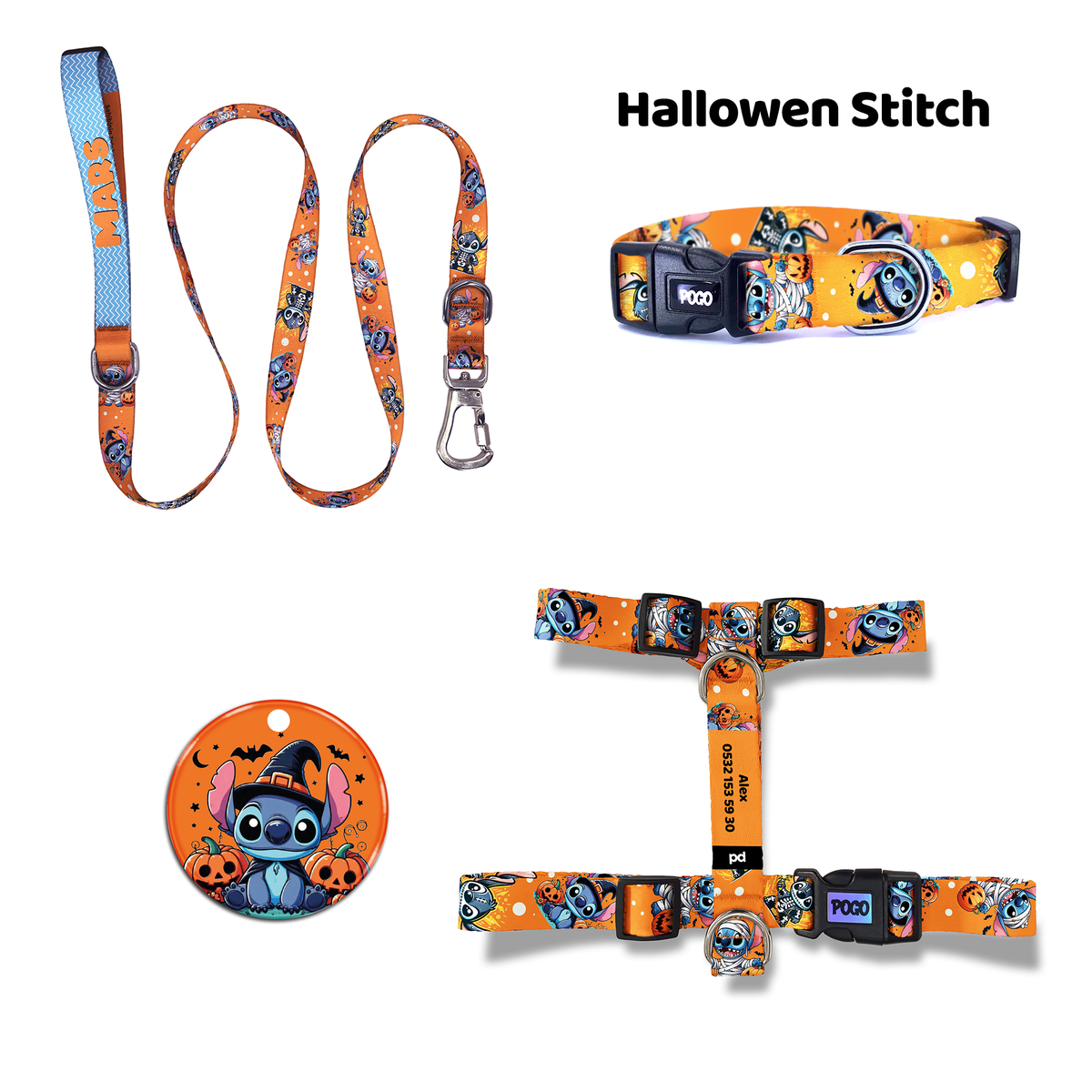 Hallowen Stitch | Tasma ve Künye Seti