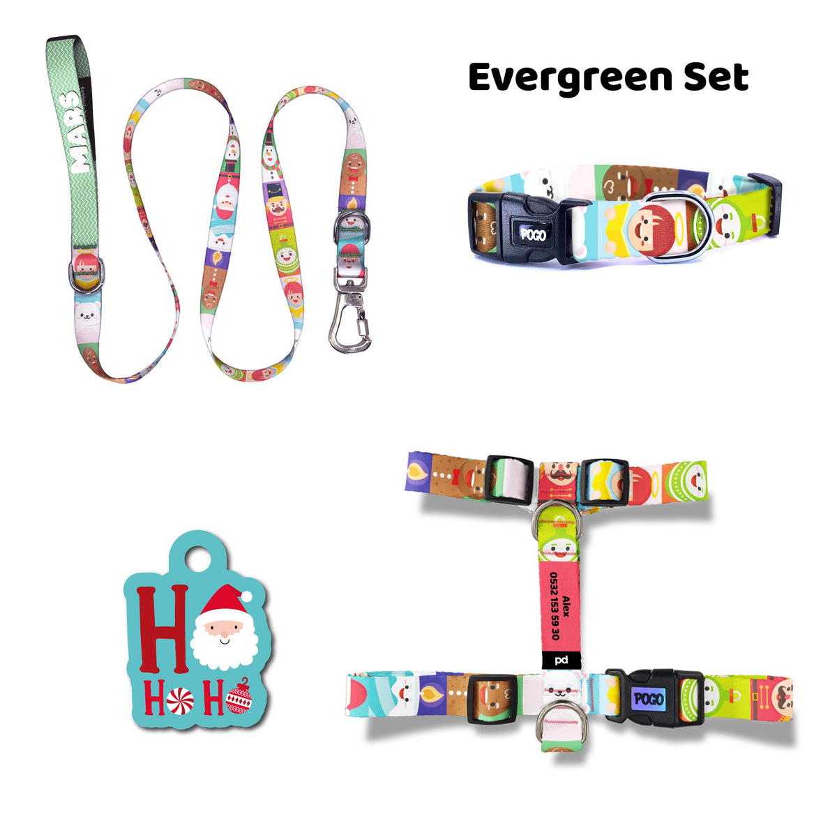 Evergreen | Dog Collar Set