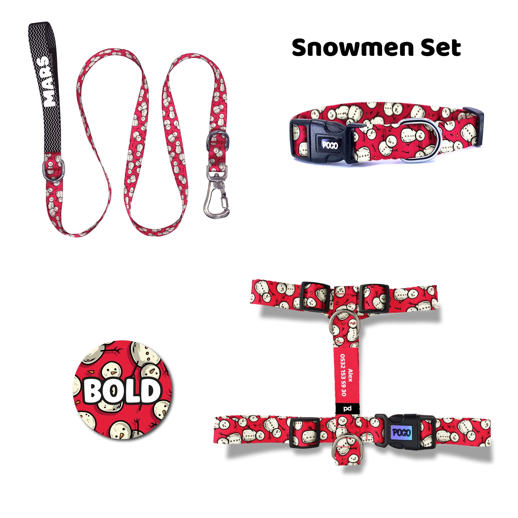 Snowmen | Dog Collar Set