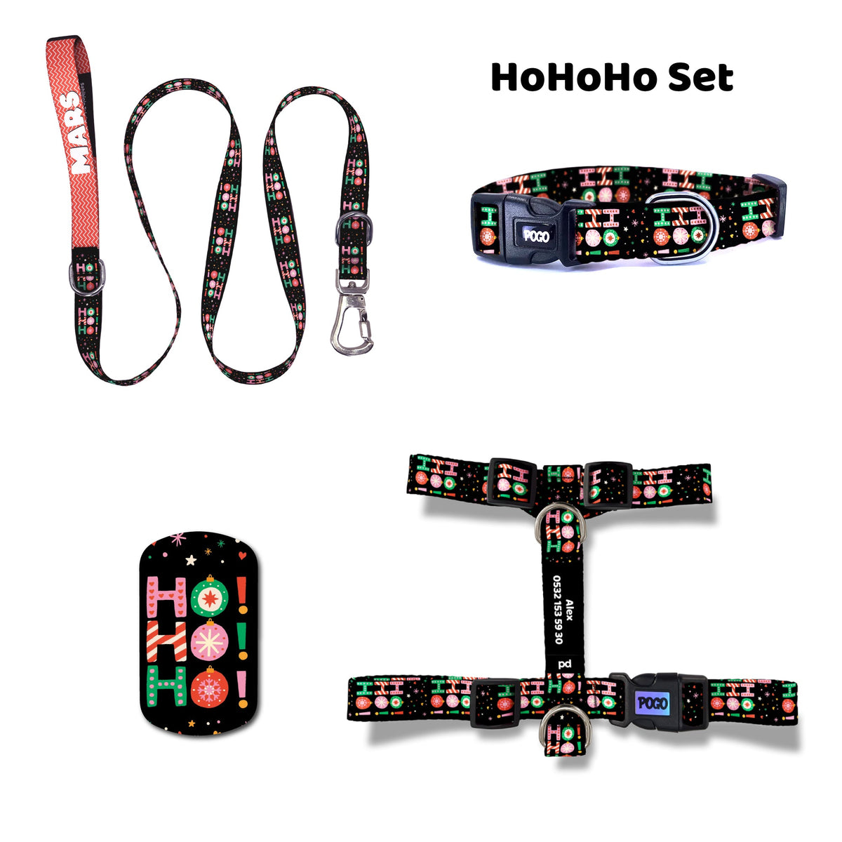 HoHoHo | Dog Collar Set