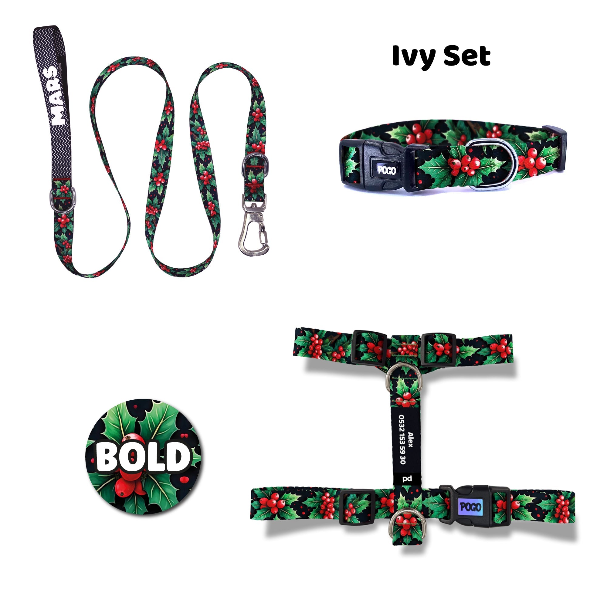 Ivy | Dog Collar Set