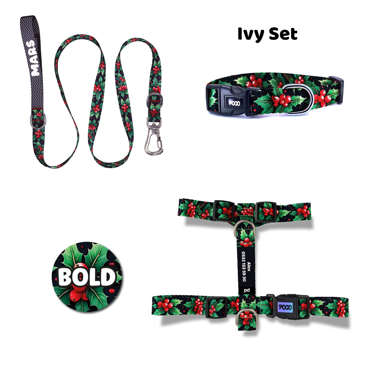 Ivy | Dog Collar Set