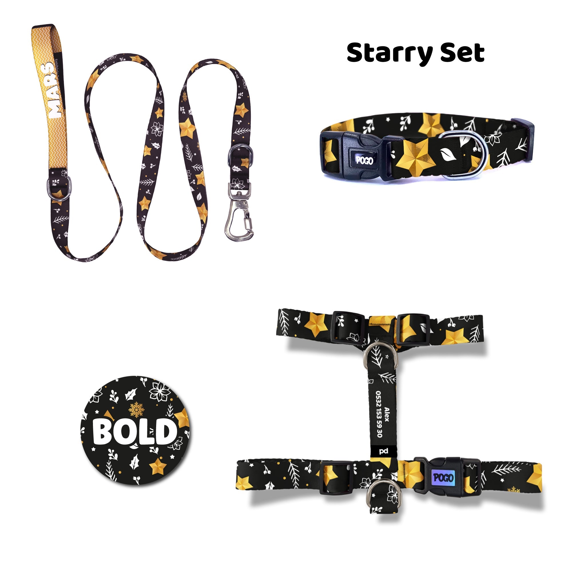 Starry | Dog Collar Set