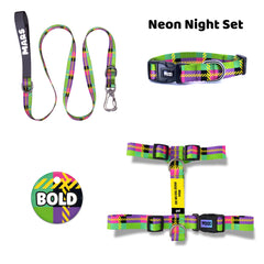 Neon Night | Dog Collar Set