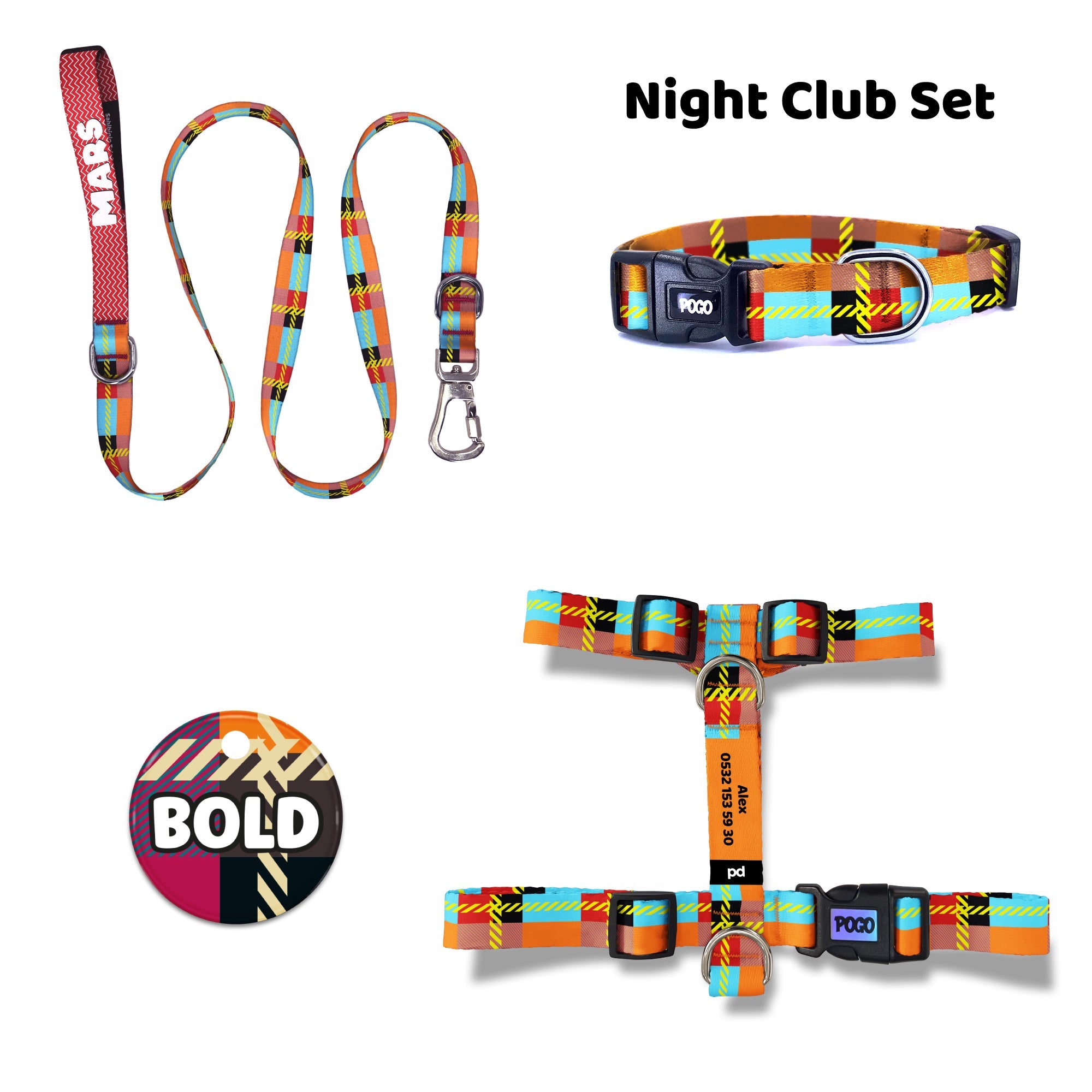 Night Club | Dog Collar Set