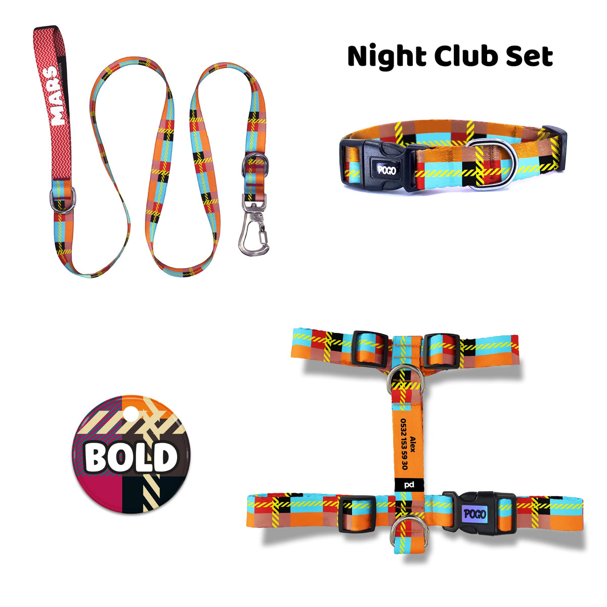 Night Club | Dog Collar Set