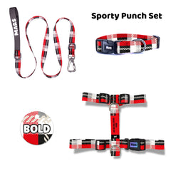 Sporty Punch | Dog Collar Set