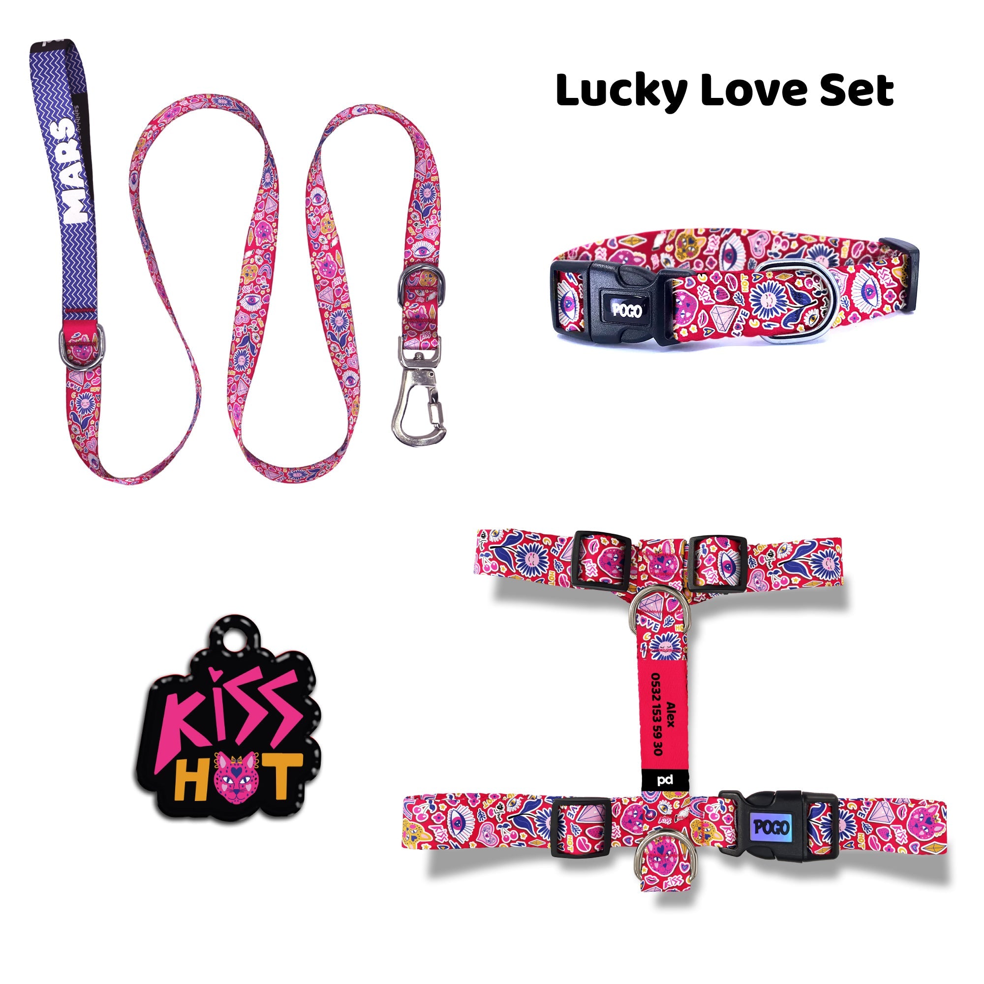 Lucky Love | Dog Collar Set