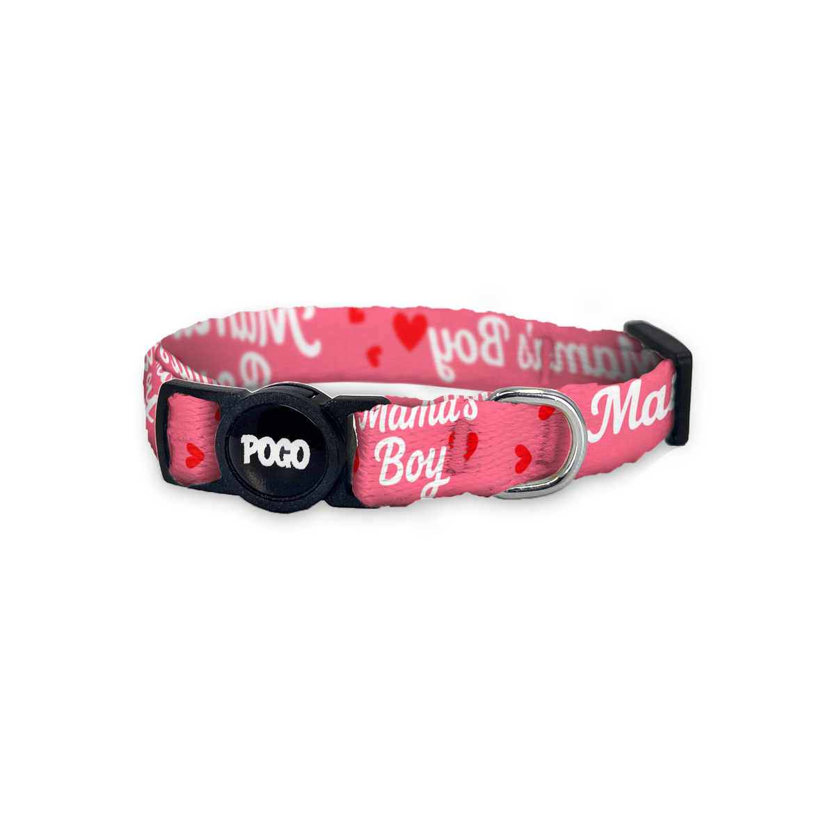 Mamas Boy Pink | Cat Collar