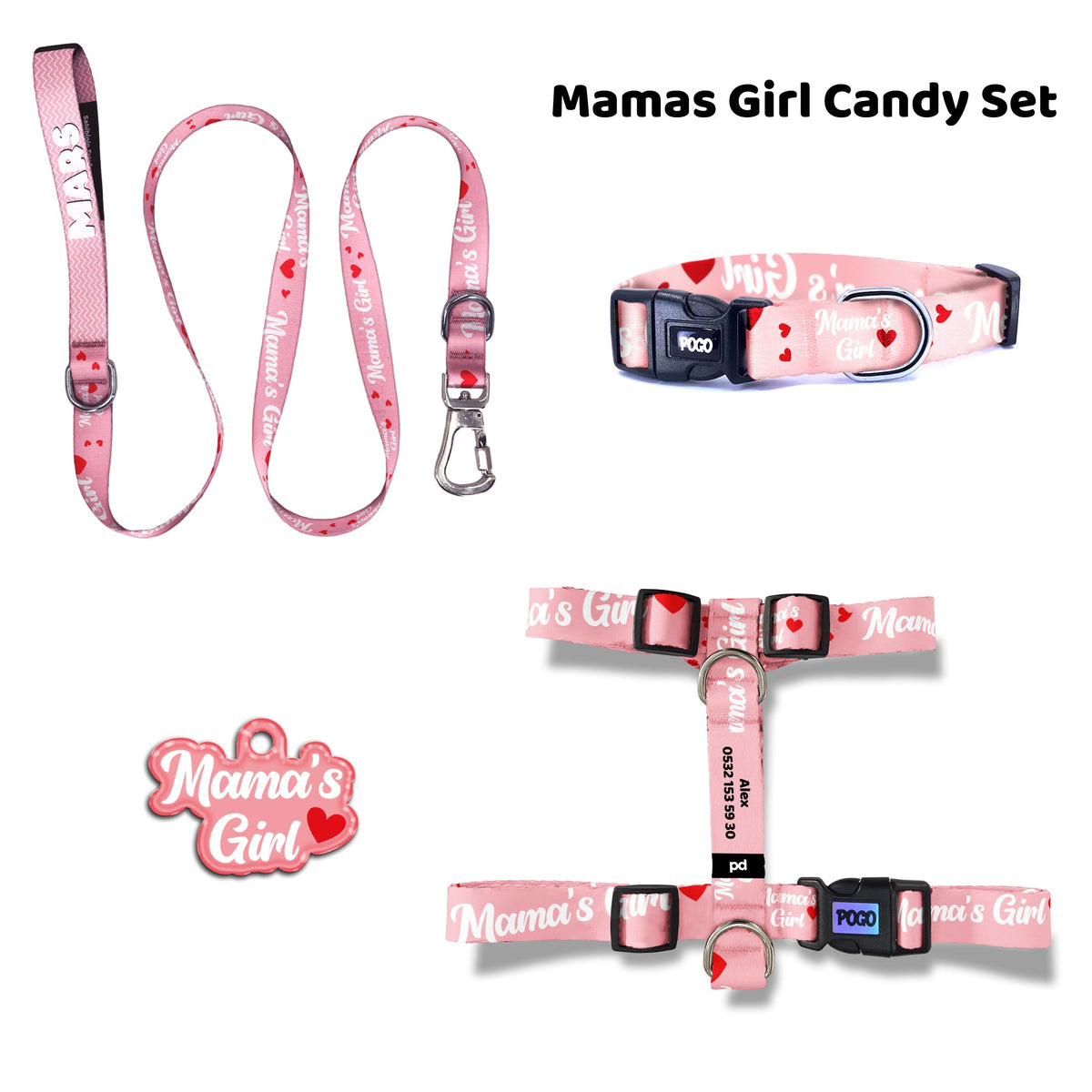 Mamas Girl Candy | Dog Collar Set