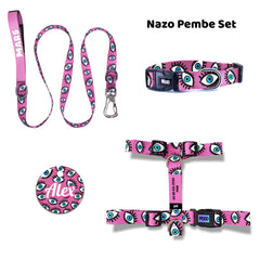 Nazo Pink | Dog Collar Set