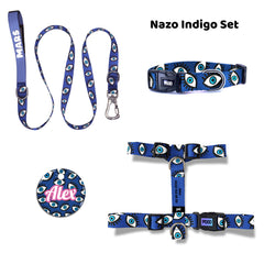 Nazo Indigo | Dog Collar Set