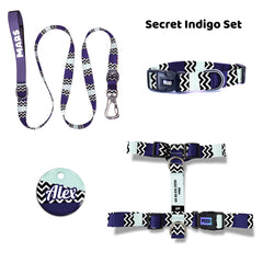 Secret Indigo | Dog Collar Set