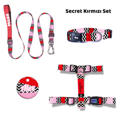 Secret Red | Dog Collar Set