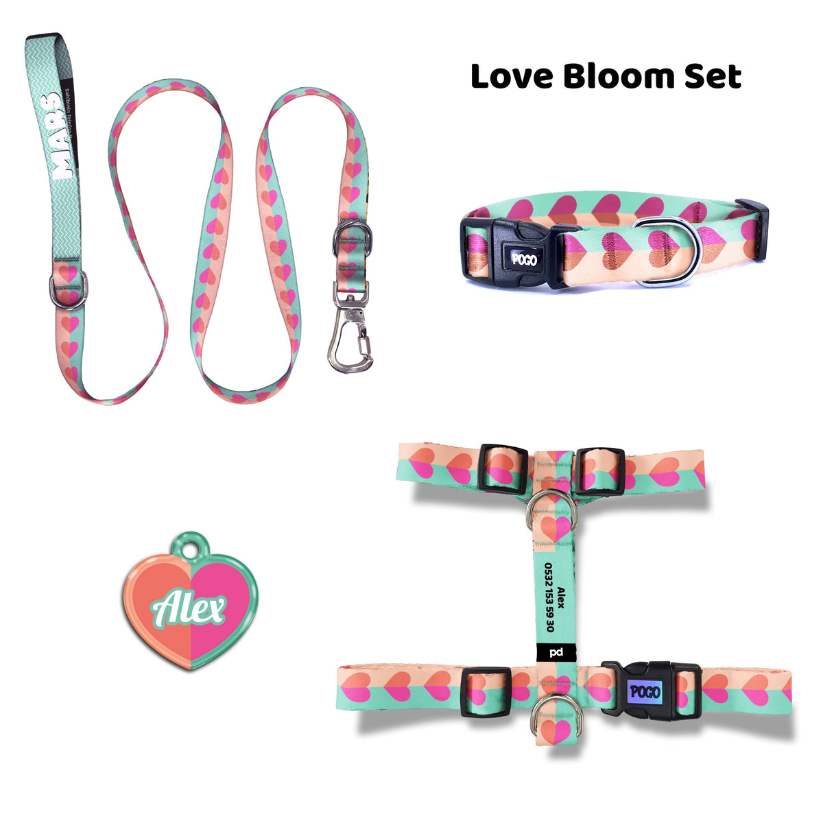 Love Bloom | Dog Collar Set