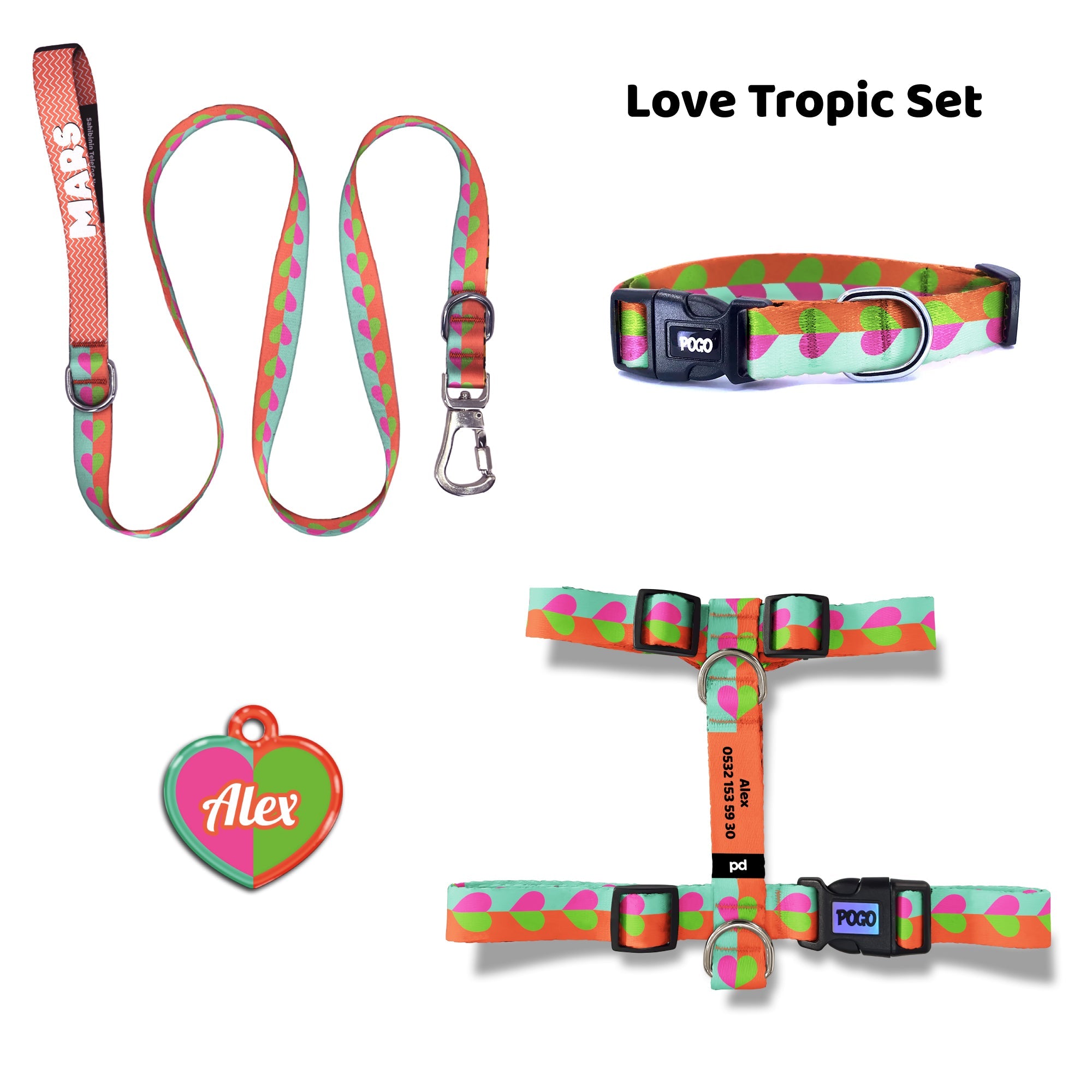 Love Tropic | Dog Collar Set