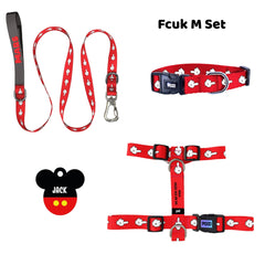 Fcuk M | Tasma ve Künye Seti - Evcil hayvanlar için mükemmel bir ürün.