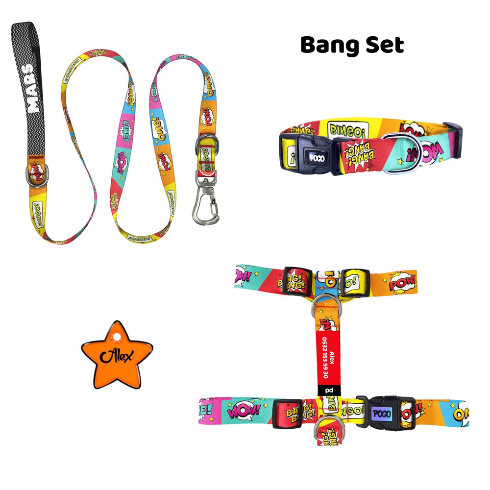 Bang | Tasma ve Künye Seti - Evcil hayvanlar için mükemmel bir ürün.