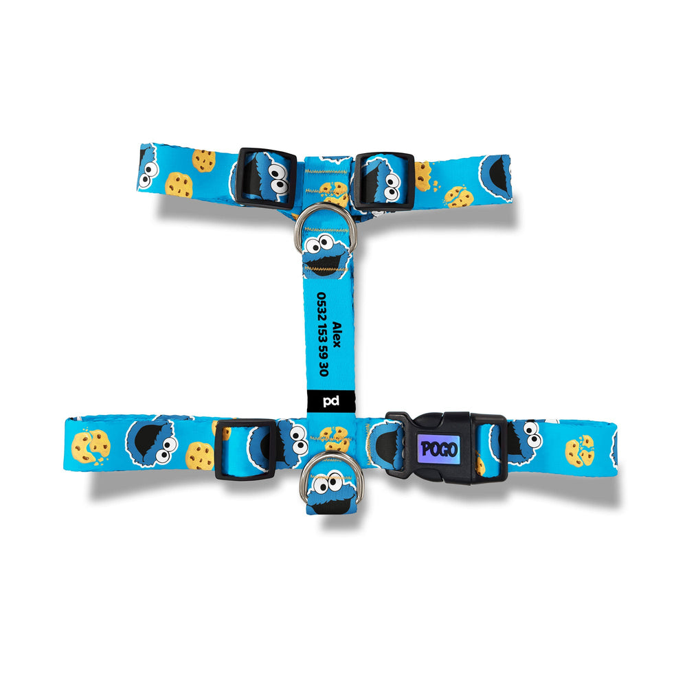 Cookie Monster | Köpek Göğüs Tasması - Evcil hayvanlar için mükemmel bir ürün.