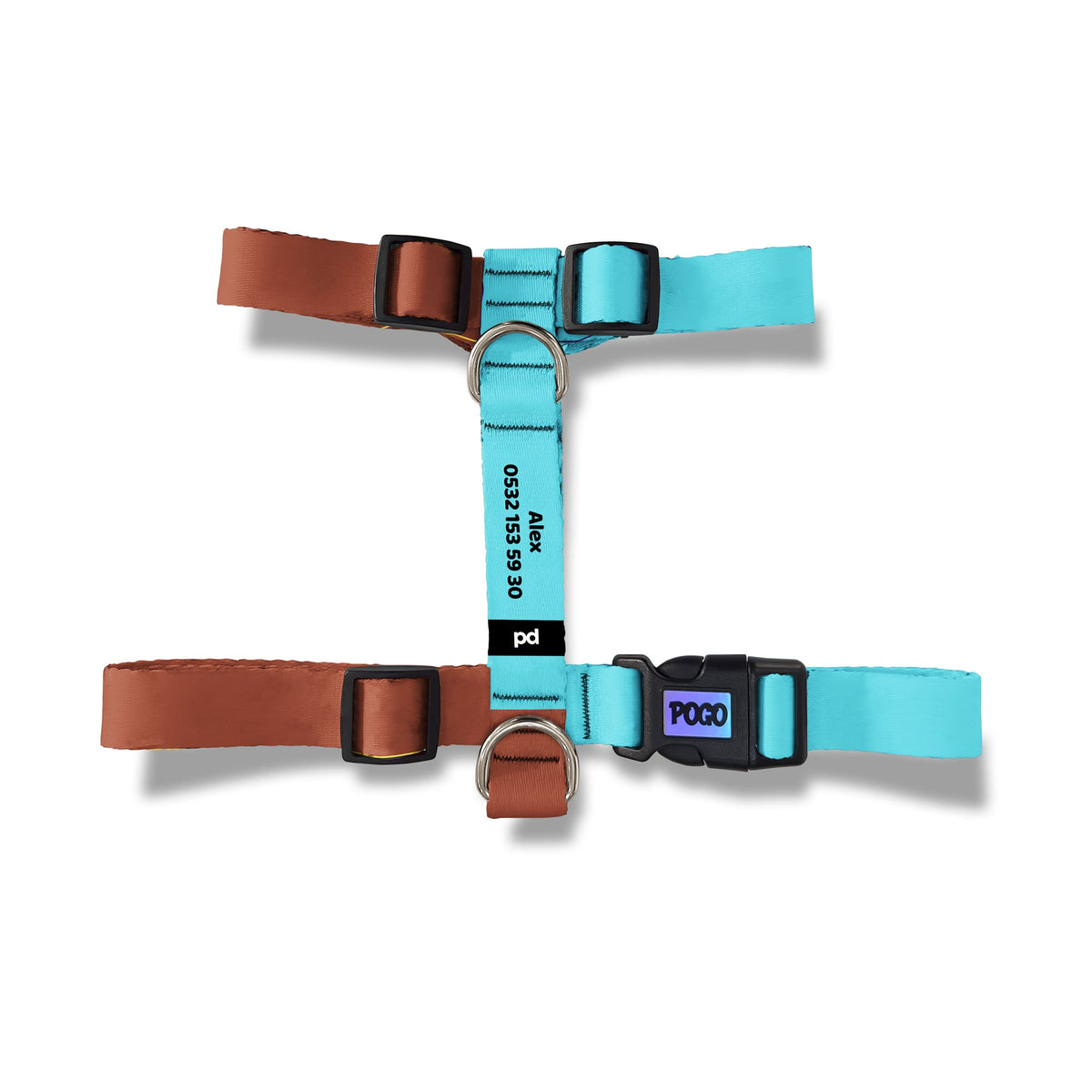 Brown Teal | Köpek Göğüs Tasması - Evcil hayvanlar için mükemmel bir ürün.