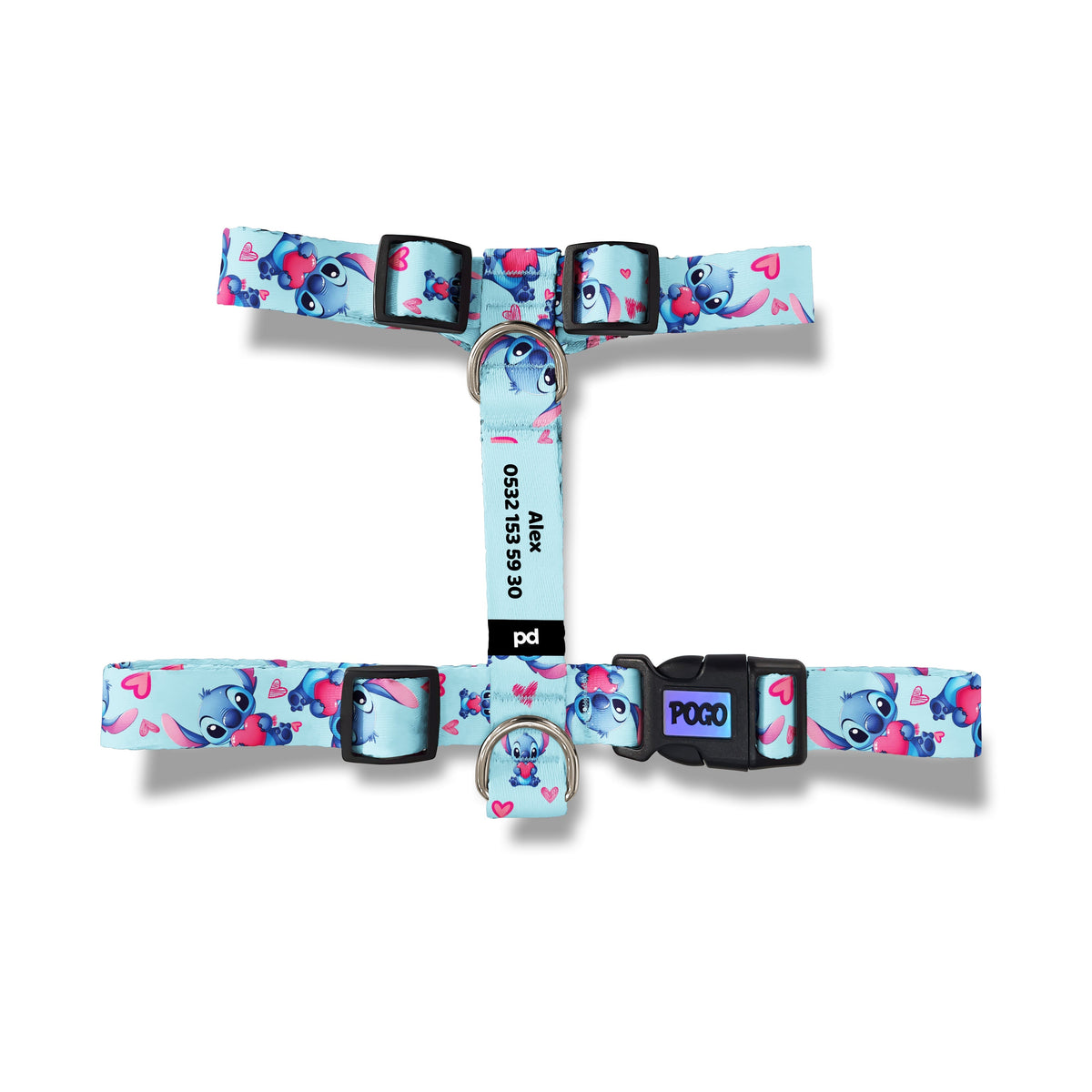 Blue Stitch | Köpek Göğüs Tasması