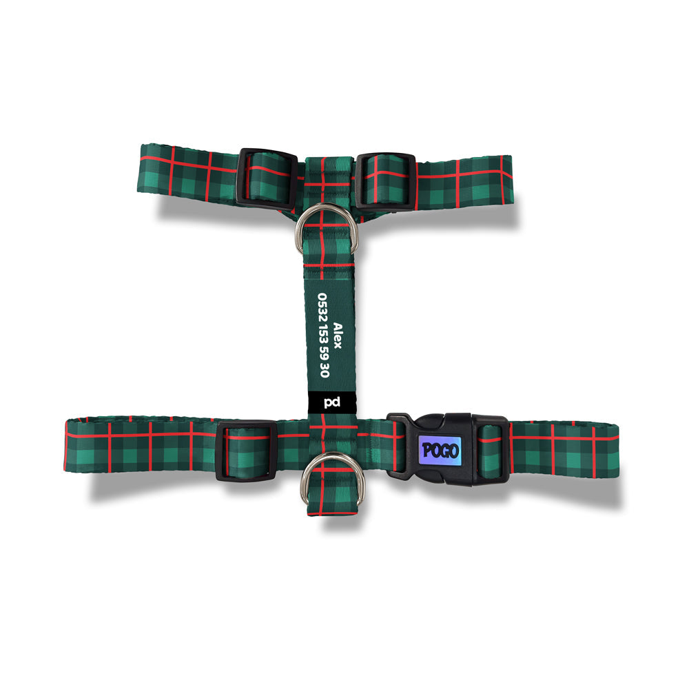 New Year Plaid | Dog Harness