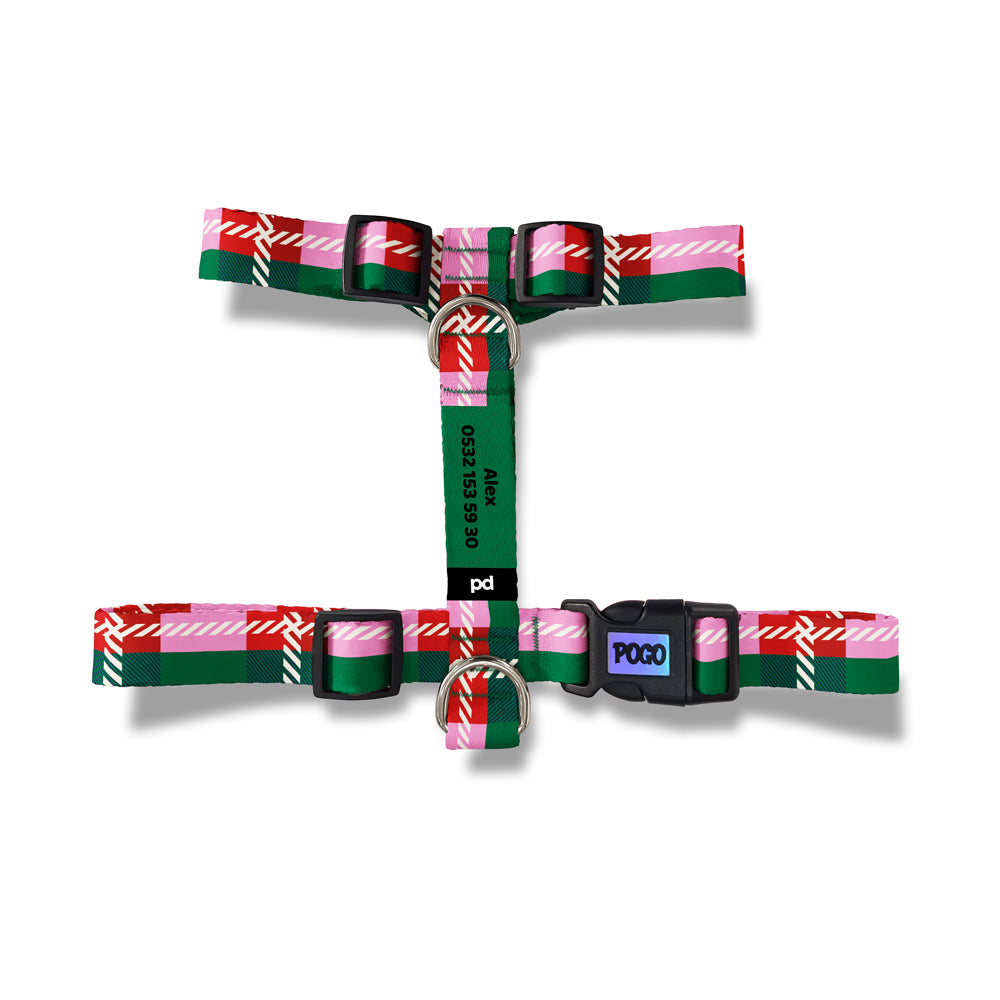 Candy Plaid | Dog Harness