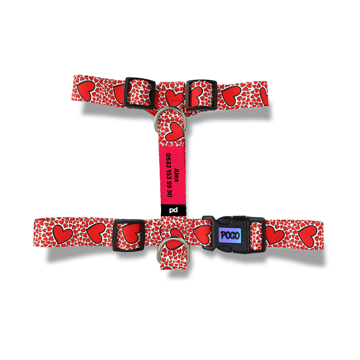 Red Love | Dog Harness
