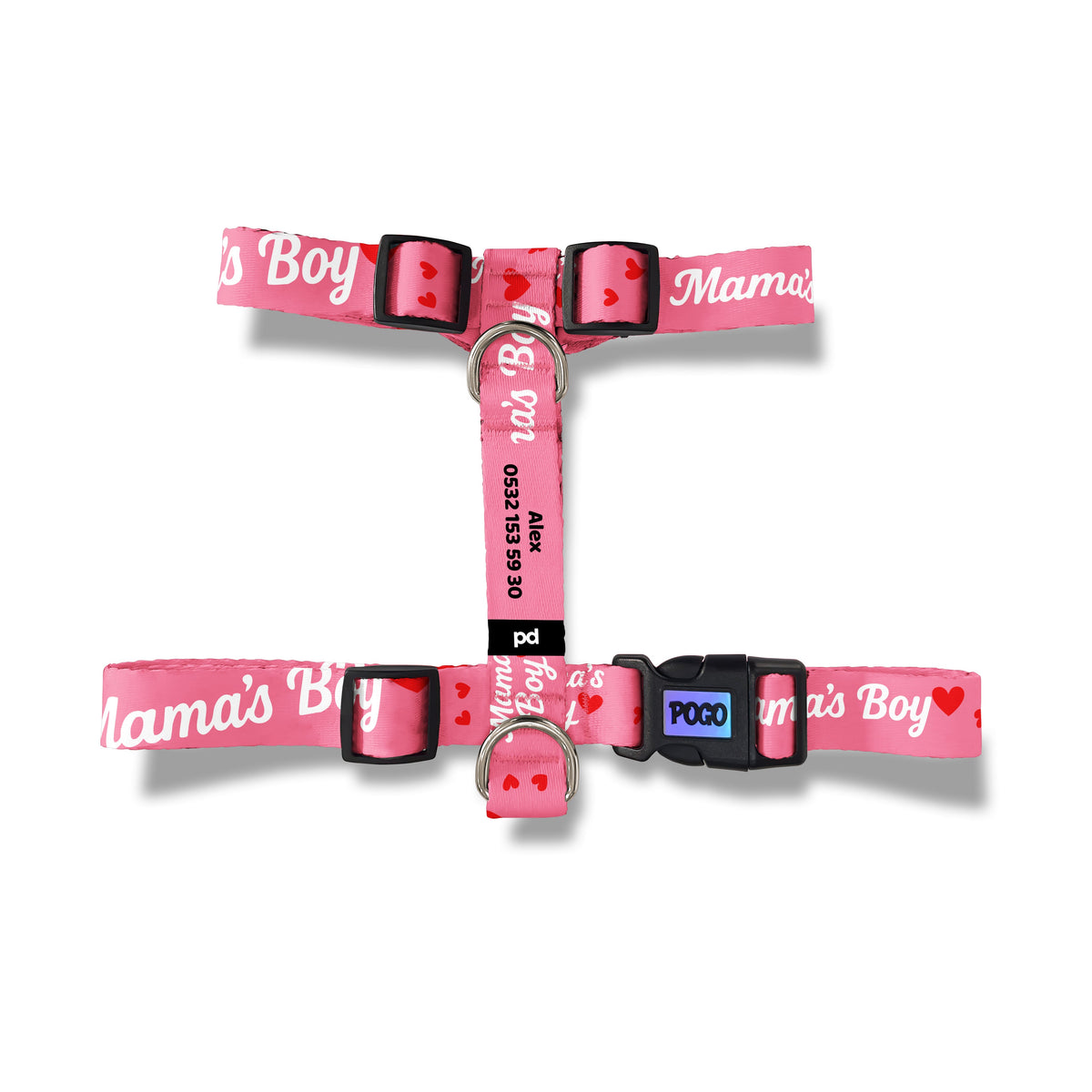 Mamas Boy Pink | Dog Harness