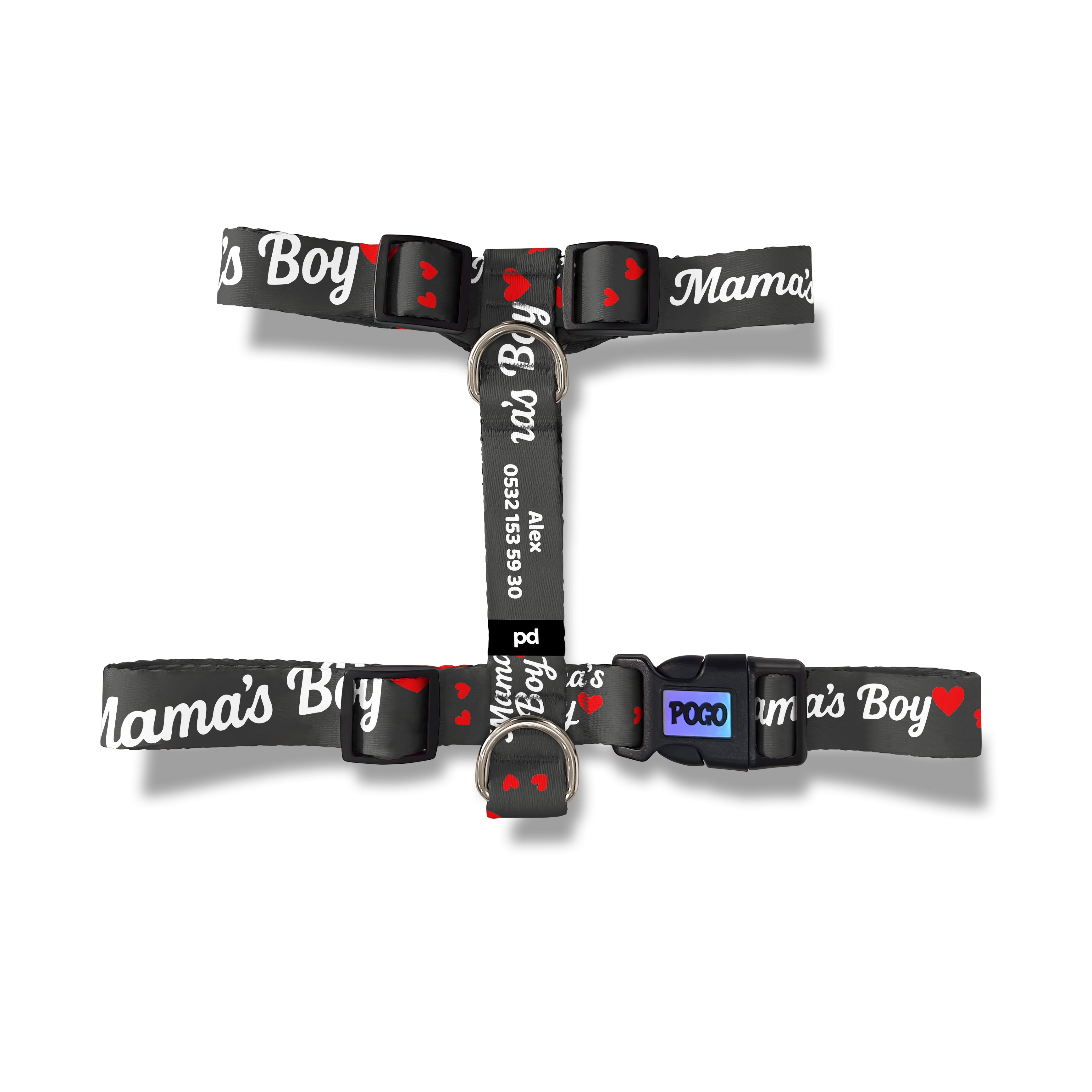 Mamas Boy Gray | Dog Harness