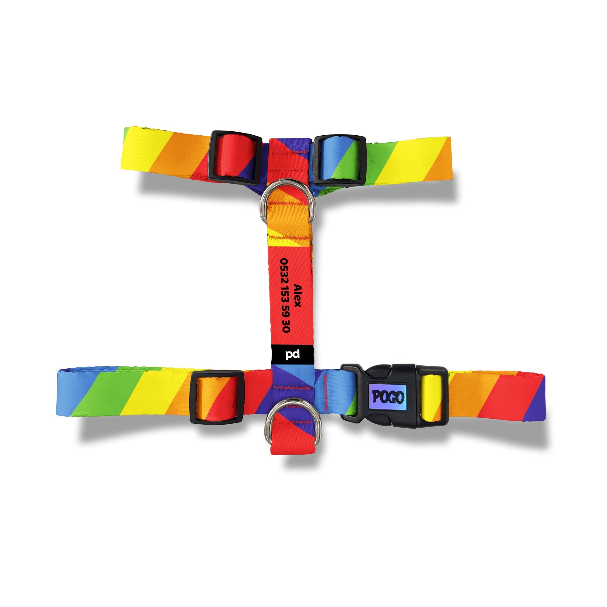 Rainbow | Köpek Göğüs Tasması - Evcil hayvanlar için mükemmel bir ürün.