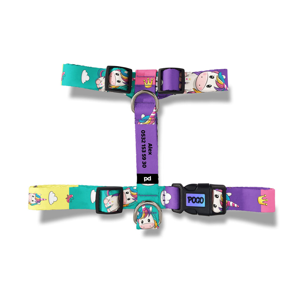 Unicorn | Köpek Göğüs Tasması - Evcil hayvanlar için mükemmel bir ürün.