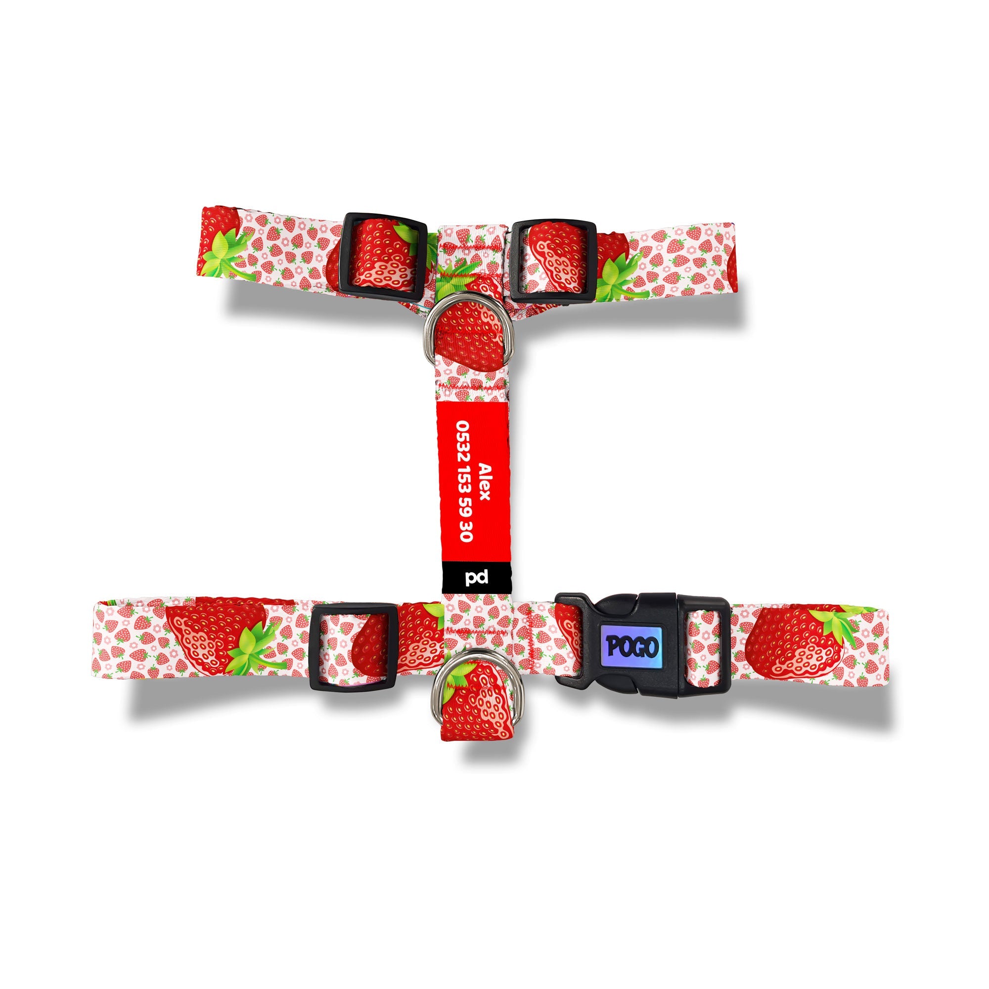 Strawberry | Köpek Göğüs Tasması - Evcil hayvanlar için mükemmel bir ürün.