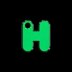 H Harfi Rounded Lumi | İsimlik