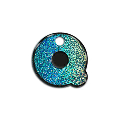 Q Harfi Rounded Blue Holo | ID Tag