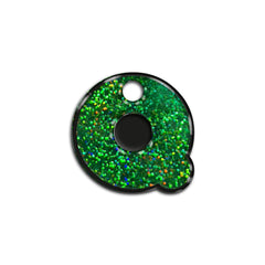 Q Harfi Rounded Green Holo | ID Tag