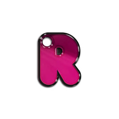 R Harfi Rounded Fuchsia Metalik | ID Tag