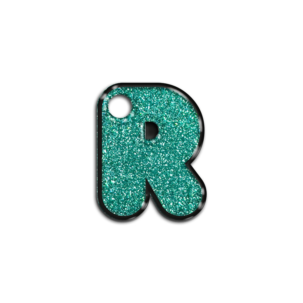 R Harfi Rounded Su Green Glitter | ID Tag
