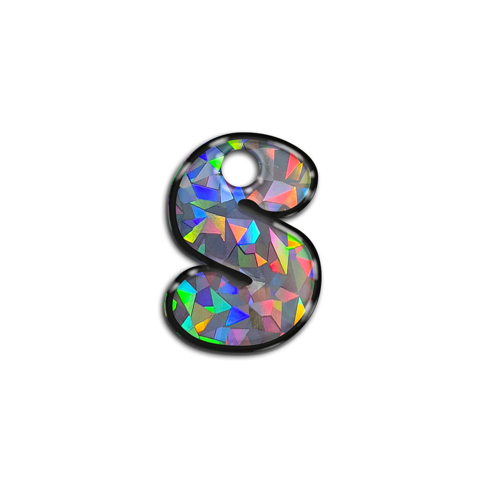 S Harfi Rounded Gray Holo | ID Tag